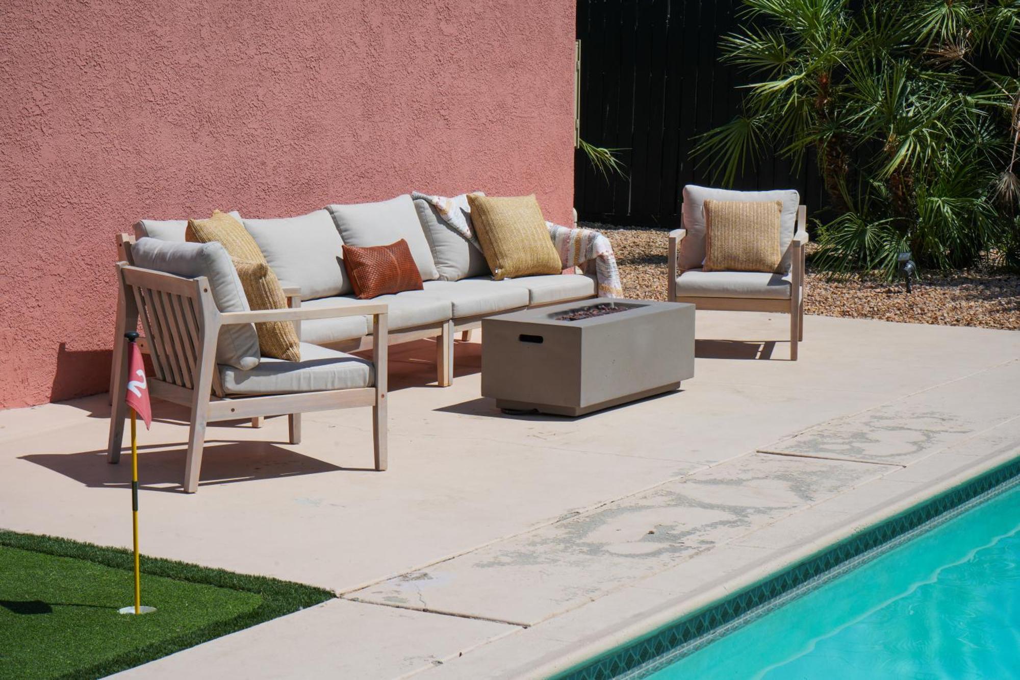 אינדיאו The Pink Cactus - Desert Retreat - Luxe Pool, Golf & Game Room מראה חיצוני תמונה
